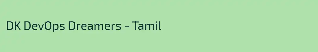 DK DevOps Dreamers - Tamil